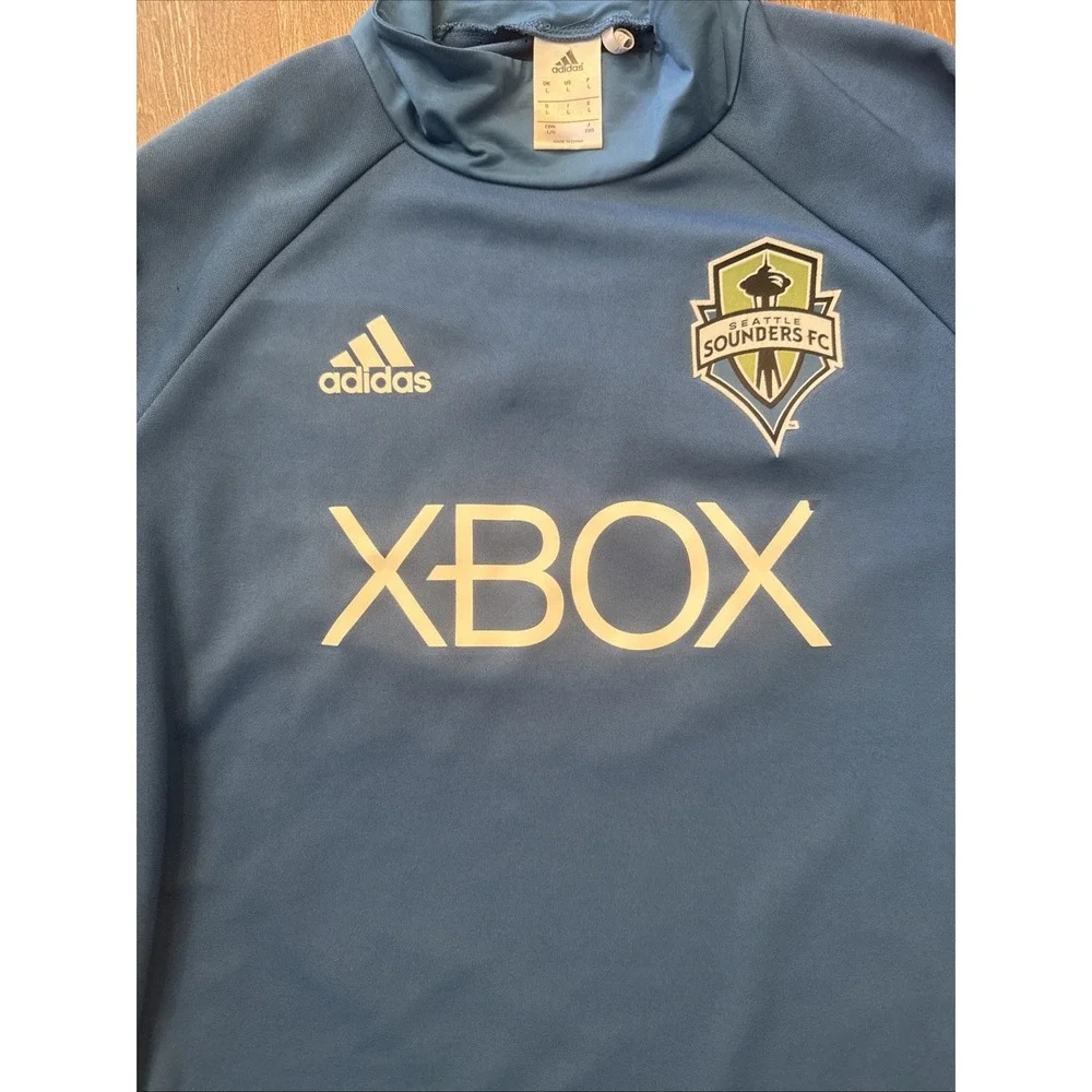 Adidas Seattle Sounders XBOX Home Long Sleeve Soccer Jersey Size L Goalie Kit
